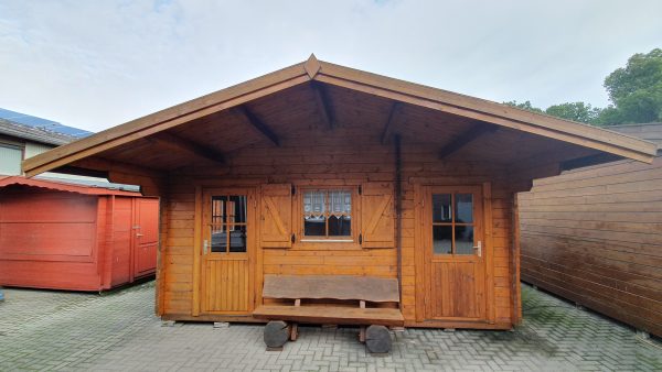 Blockhaus 45 mm mit Anbau